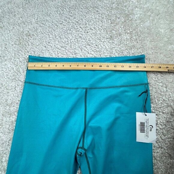 Zyia Teal Venom Metallic Ombre Light N Tight Hi Rise Legging - Picture 12 of 13